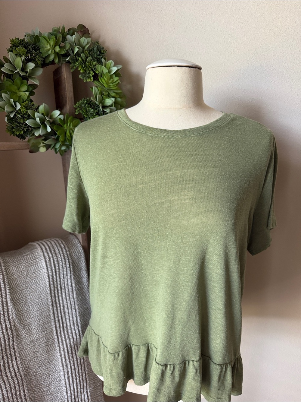 Sonoma linen short sleeve top